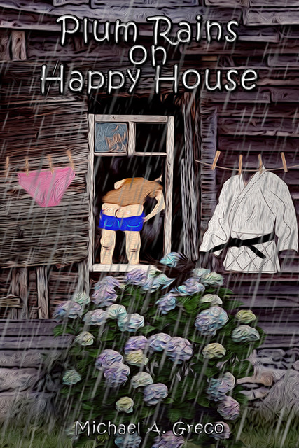 Book cover of "Plum Rains on Happy House".